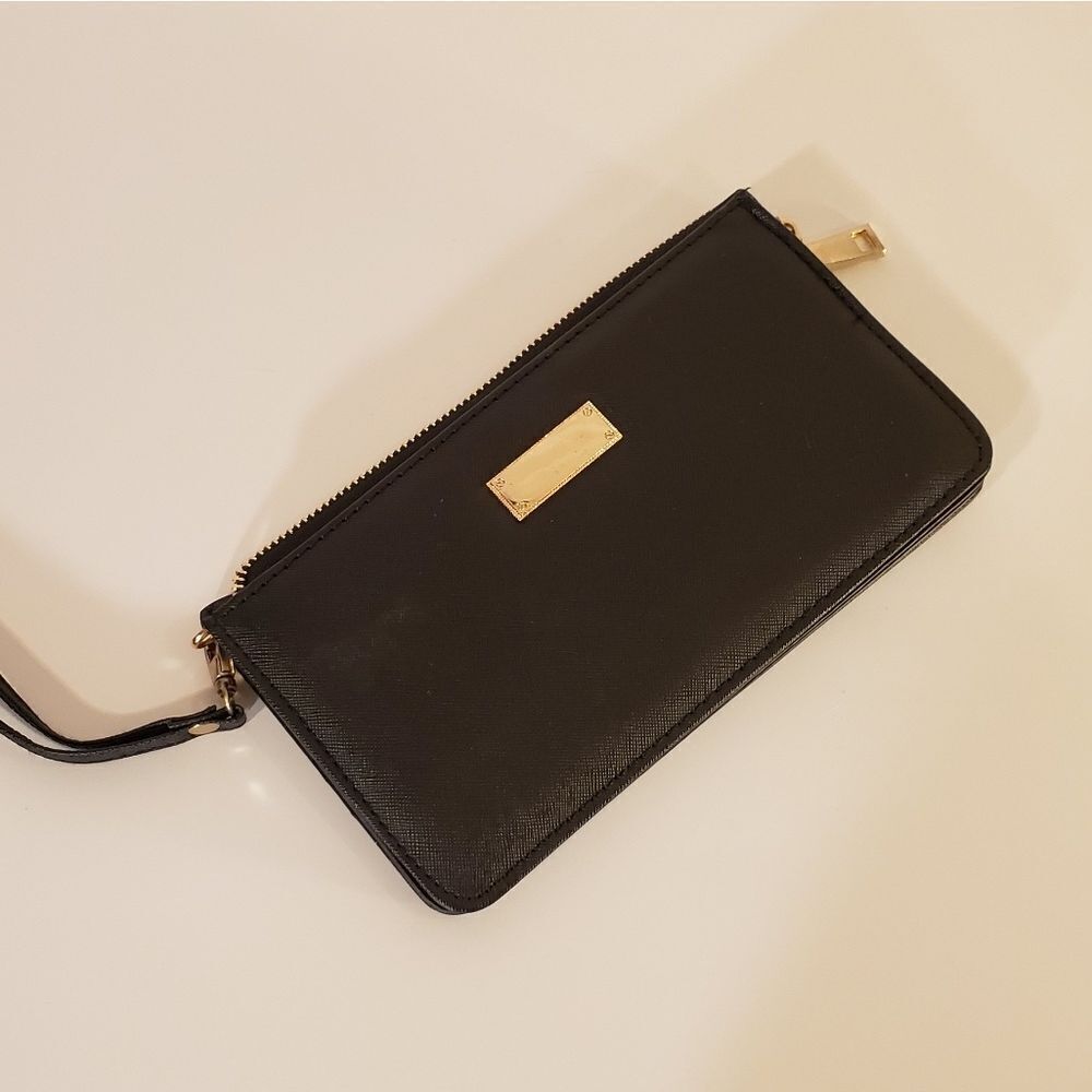 LIKE NEW black wallet clutch